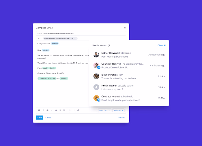 Capsule In-App Email Feature