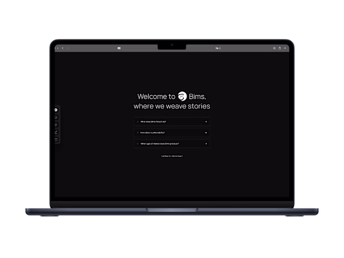 Bims Tekstil Web Page