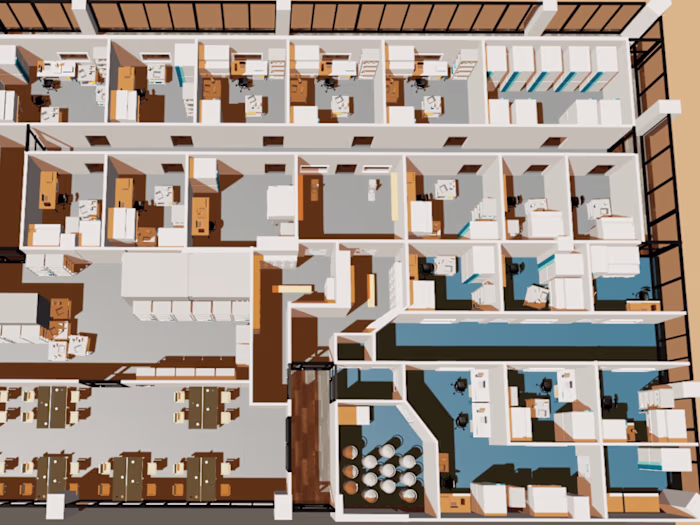 3D Illustration for Biopharma Lab Expansion