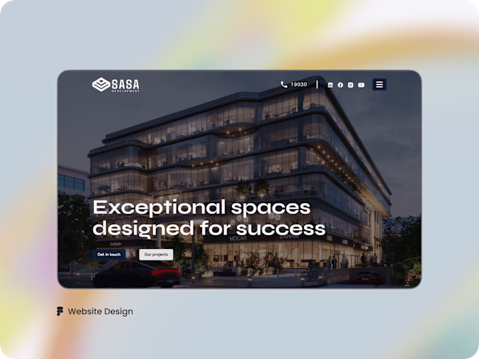 Website Design for Sasa Development
