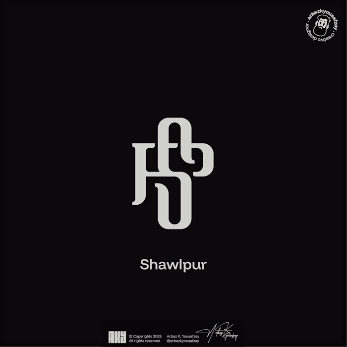 A minimal and elegant logo created for Shawlpur, a winter-we...