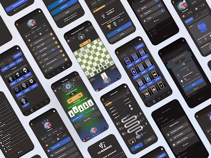 Chessino App Redesign (Chess + Poker)