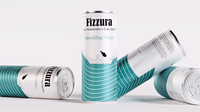 Packaging | label Design for Sparkling water can