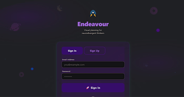 Endeavour - Visual Timeline App Title: Visual Project Planne...