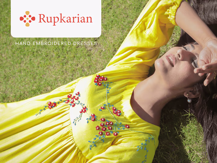 Rupkarian Brand Identity - embroidered Dresses 