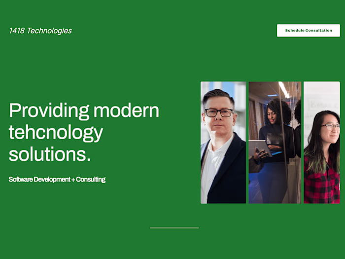 Landing Page - 1418 Technologies