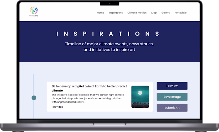 Web UI/UX Design for Multiverz