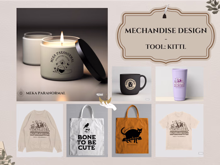 Spooky Merch for Meka | Kittl