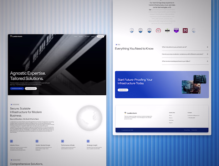 Lunderstorm - Hybrid Cloud Website