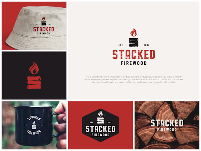 A brand identity for a firewood delivery business