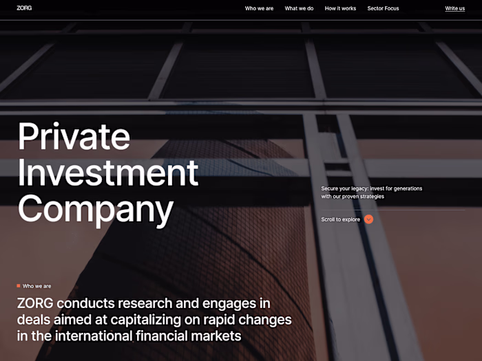 Zorg – Investment Company