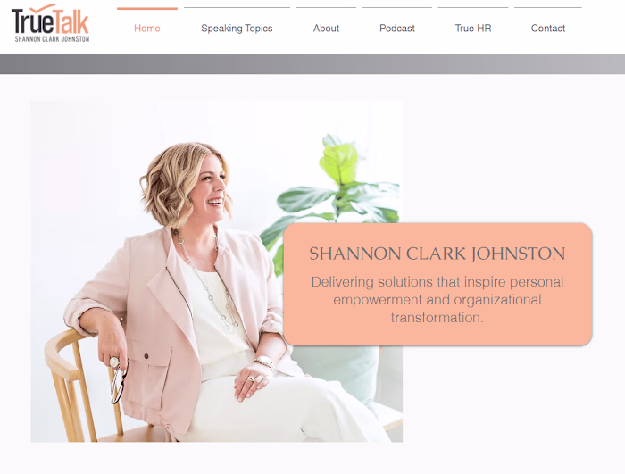 TrueTalk - Consultant Web Design