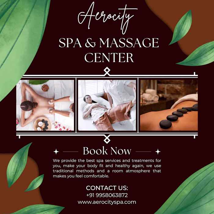 Graphic Design Project for Aerocityspa.com (Social Media Posts)