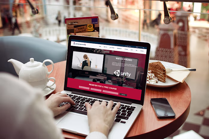 GameProgramming Ninja Website mockup design