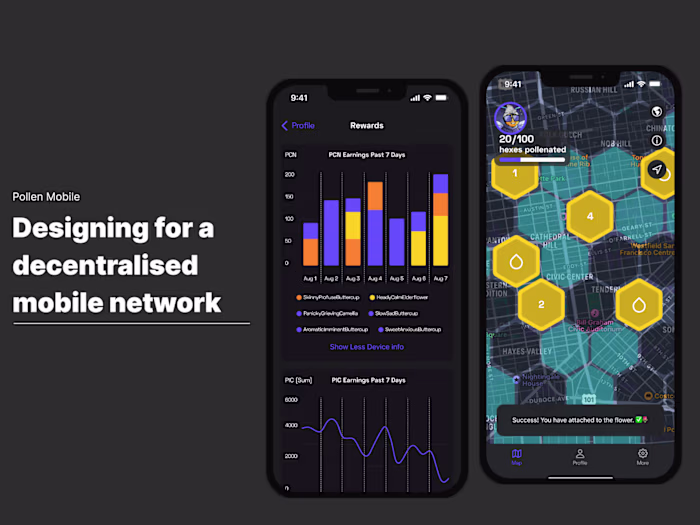 0 to 1 iOS app for WEB3 | Pollen mobile