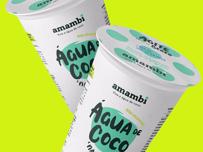 A coconut water branding