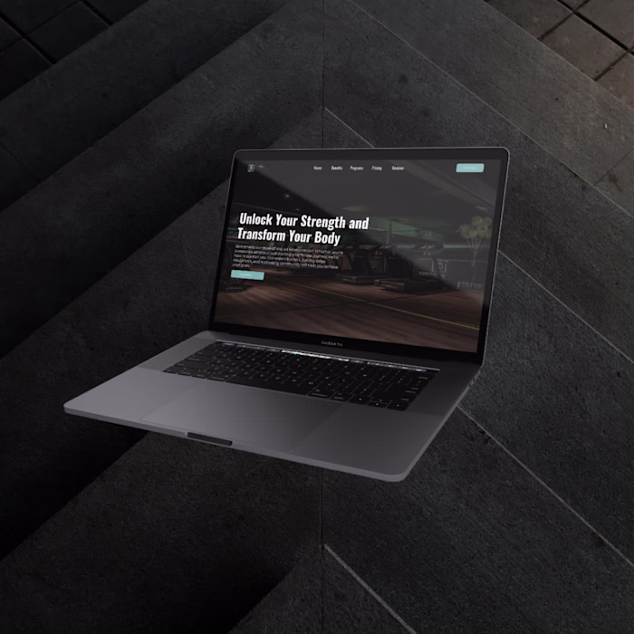 Gry Gym Landing Page Design