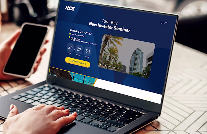 Designed a conversion-focused landing page for NCS’ New Inve...