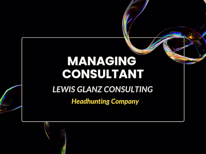 Managing Consultant for a Headhunting Company