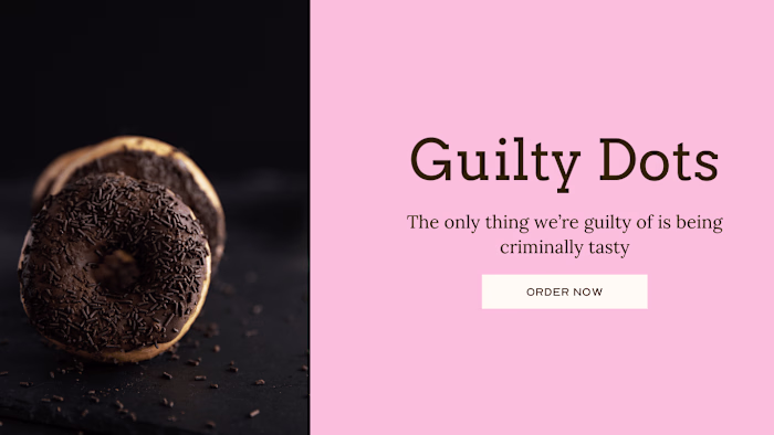 Guilty Dots – Vegan Chocolate Doughnuts Brand - Spec