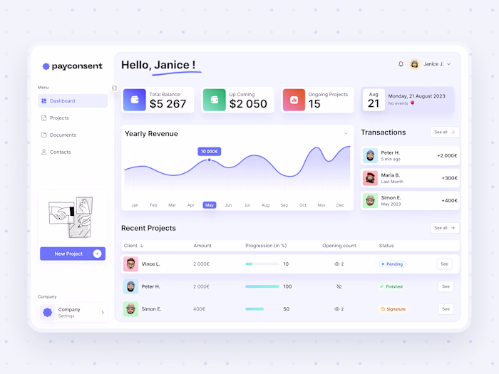 Payconsent - SaaS Web Application