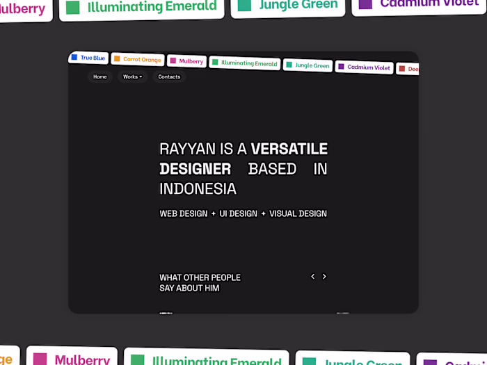 Designers Portfolio - Dark and Playful