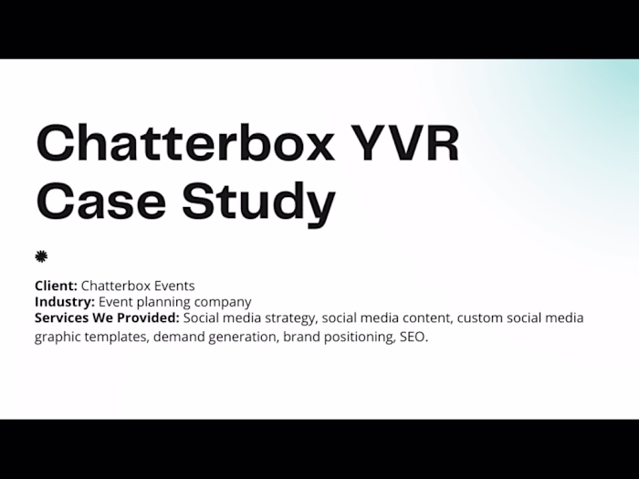 Social Media Strategy & Instagram Feed Design for Chatterbox YVR