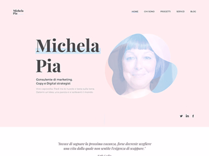 Michela personal website