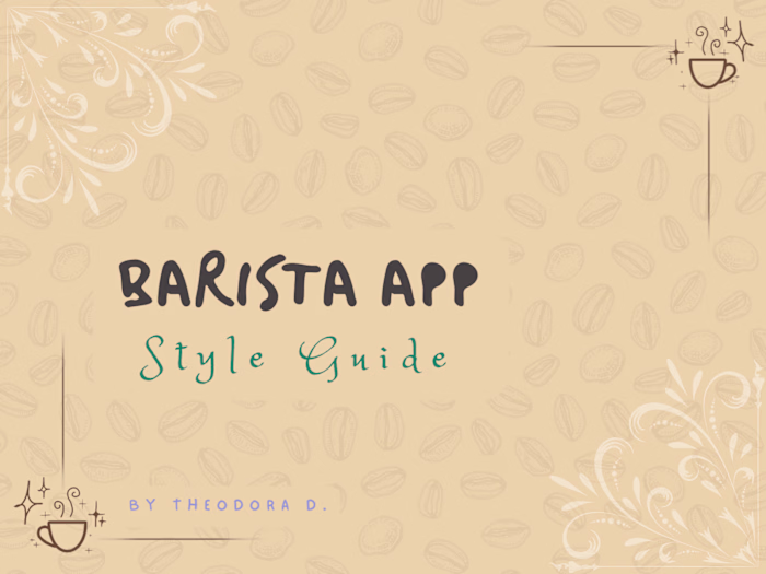 Barista App Style Guide