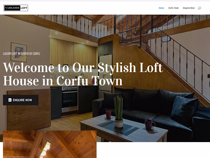 Vasileios Loft Landing Page Design