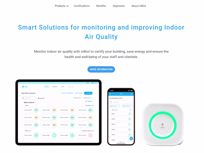 inBiot - Modern and clean Webflow site for a startup