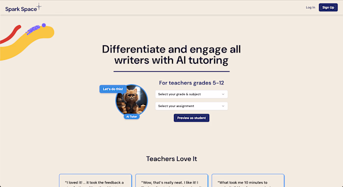 sparkspace.ai + website