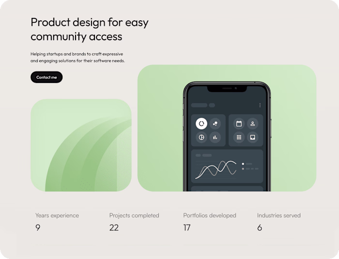 Web development for a digital consultancy with Framer