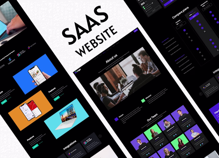 SaaS Website – Modern UI/UX