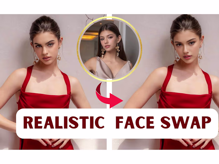 Create a realistic deep AI face swap image and video