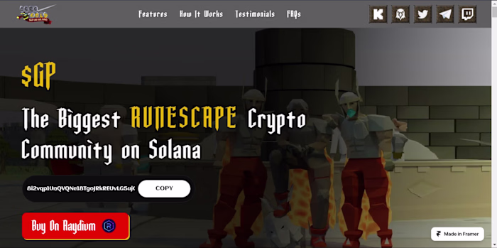 OSRS Gold Landing Page Redesign