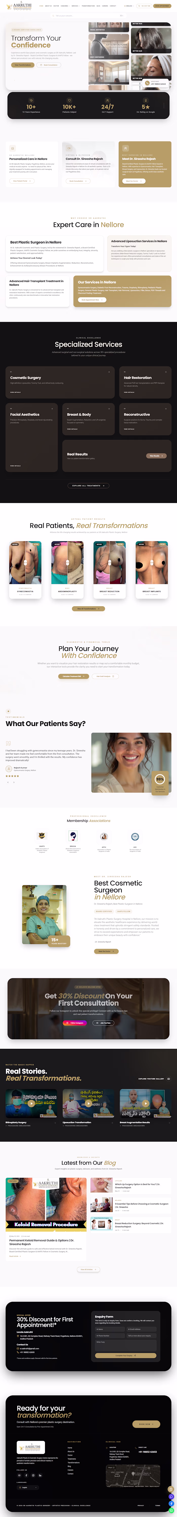 Website Redesign & SEO for Plastic Surgery Clinic