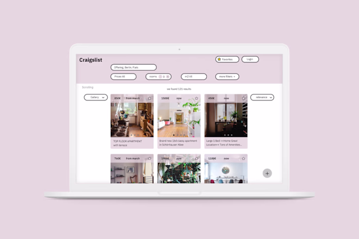 Redesign Craigslist Immo