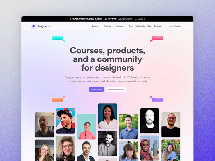 Designership – Web design and Webflow build