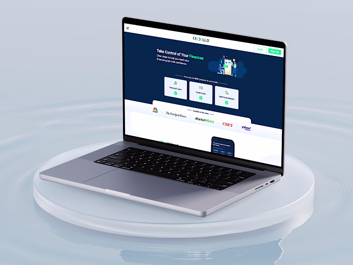 Credello Mobile Website UI/UX Design