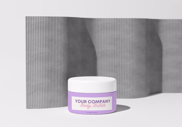 Lilac cosmetic label