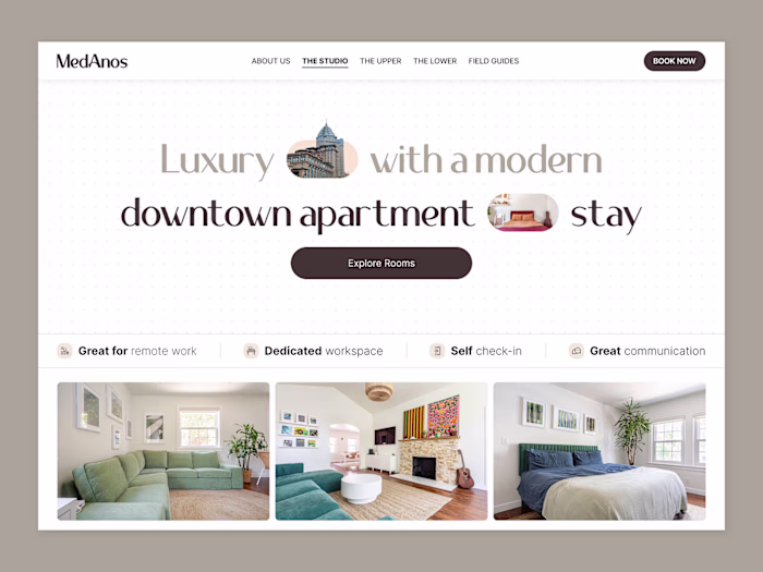 Luxury Apartment Rental Website Design for MedAnos