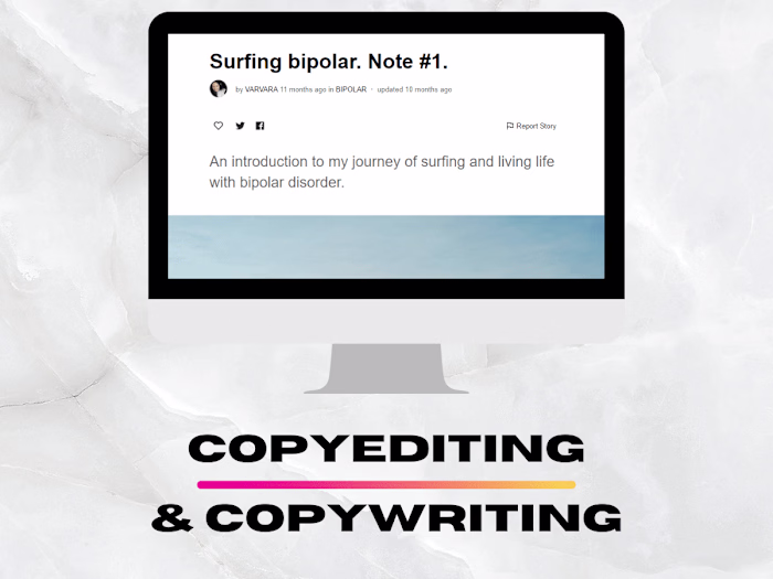 Copyediting & Copywriting a Mental Health Article Series