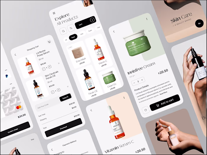 Seamless Beauty Shopping Experience Design