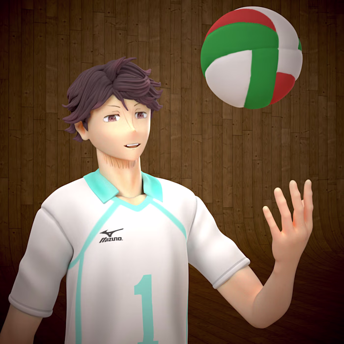 Oikawa Toru - 3D anime figure for 3D printing