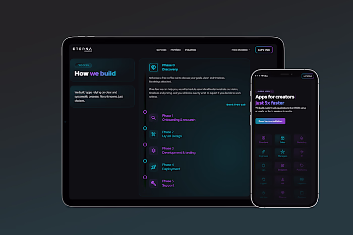 Eterna agency website