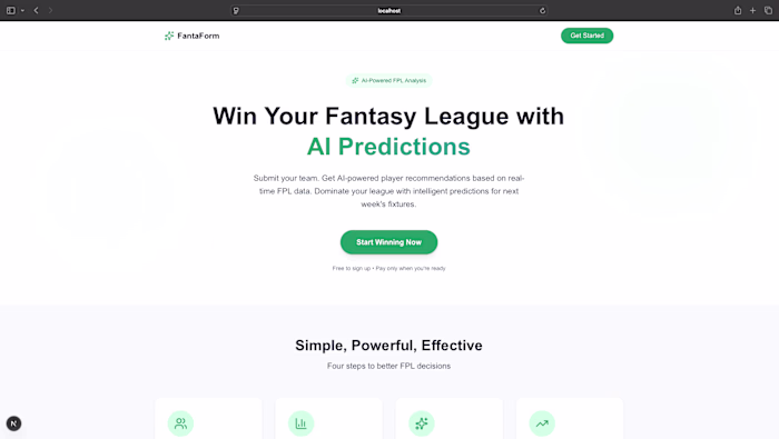 AI-Powered Fantasy Football Prediction Platform Development