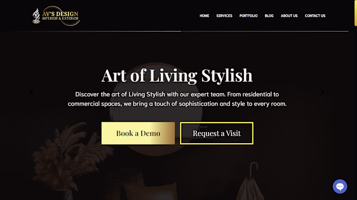 AV's Design - Interior Designer Website