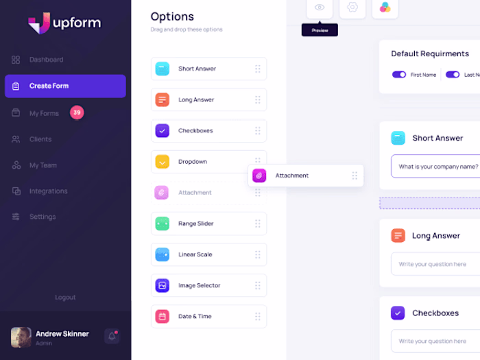 UpForm - Best Online Form Builder