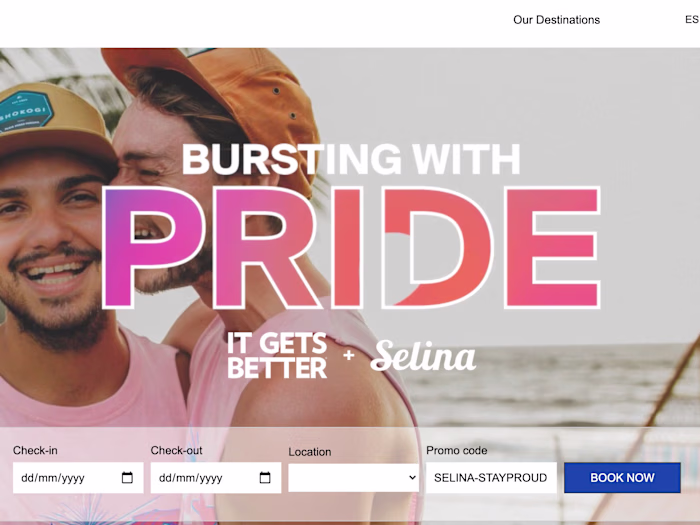  Pride Month Campaign Landing Page | Selina Hotels